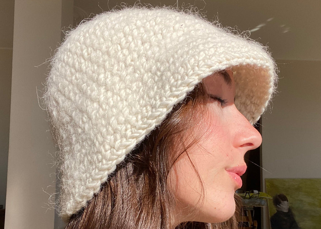 Cloche Bianca Lana Alpaca